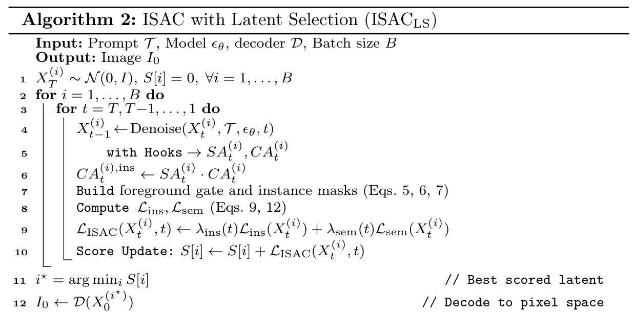 Algorithm 2: ISAC with Latent Selection (ISAC-LS)